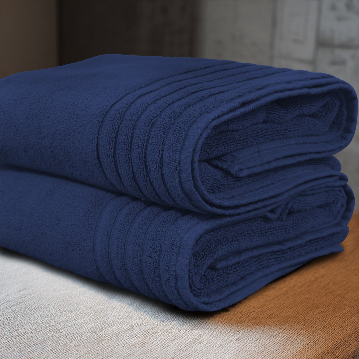 Plush Super Zero Twist 2 piece Bath Towel Set - 30 x 54 inches 100% Pure Cotton 615 GSM Absorbent Quick Dry Everyday Luxury Hotel Spa Travel Bath towel