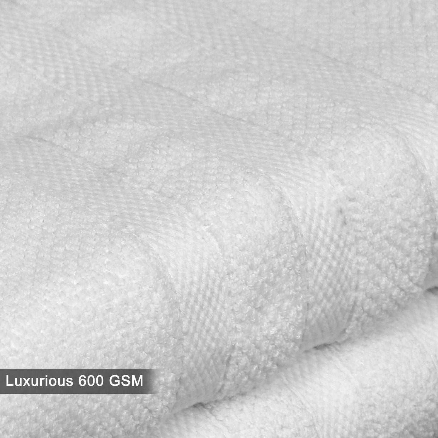 Large Luxury Rice Weave 2 piece Bath Towel Set – 30 x 52 inches 100% Pure Cotton – Textured Premium Soft Absorbent - 600 GSM Spa, Hotel, Guest Towel