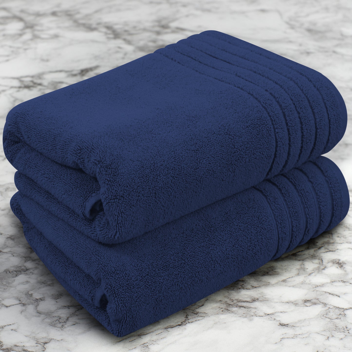 Plush Super Zero Twist 2 piece Bath Towel Set - 30 x 54 inches 100% Pure Cotton 615 GSM Absorbent Quick Dry Everyday Luxury Hotel Spa Travel Bath towel