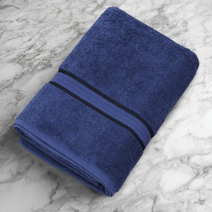 Extra Large Ultra Soft Bath Towel – 30x54 Inches 580 GSM – 100% Ringspun Cotton, Plush & Absorbent – Oversized with Elegant Rayon Trim – Everyday Luxury