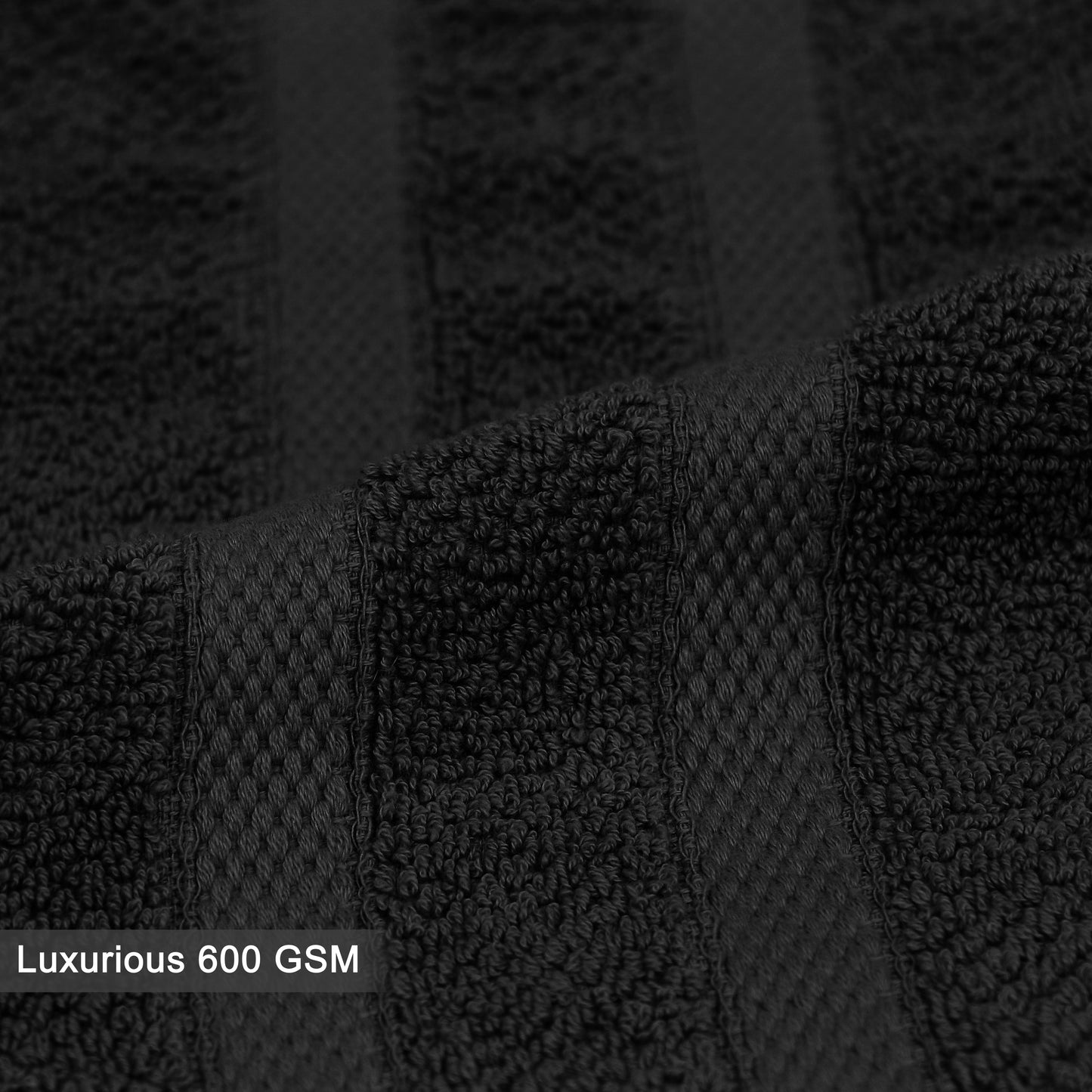 Luxury Rice Weave 4 piece Hand Towel Set – 16 x 26 inches 100% Pure Cotton – Textured Premium Soft Absorbent - 600 GSM Spa, Hotel, Guest Towel