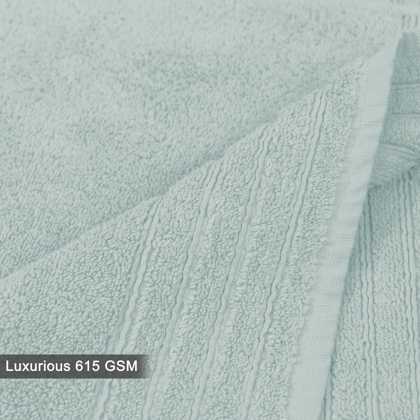Plush Super Zero Twist 2 piece Hand Towel Set - 16 x 30 inches 100% Pure Cotton 615 GSM Absorbent Quick Dry Everyday Luxury Hotel Spa Gym Travel Bath towel