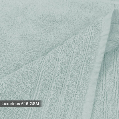 Plush Super Zero Twist 2 piece Hand Towel Set - 16 x 30 inches 100% Pure Cotton 615 GSM Absorbent Quick Dry Everyday Luxury Hotel Spa Gym Travel Bath towel