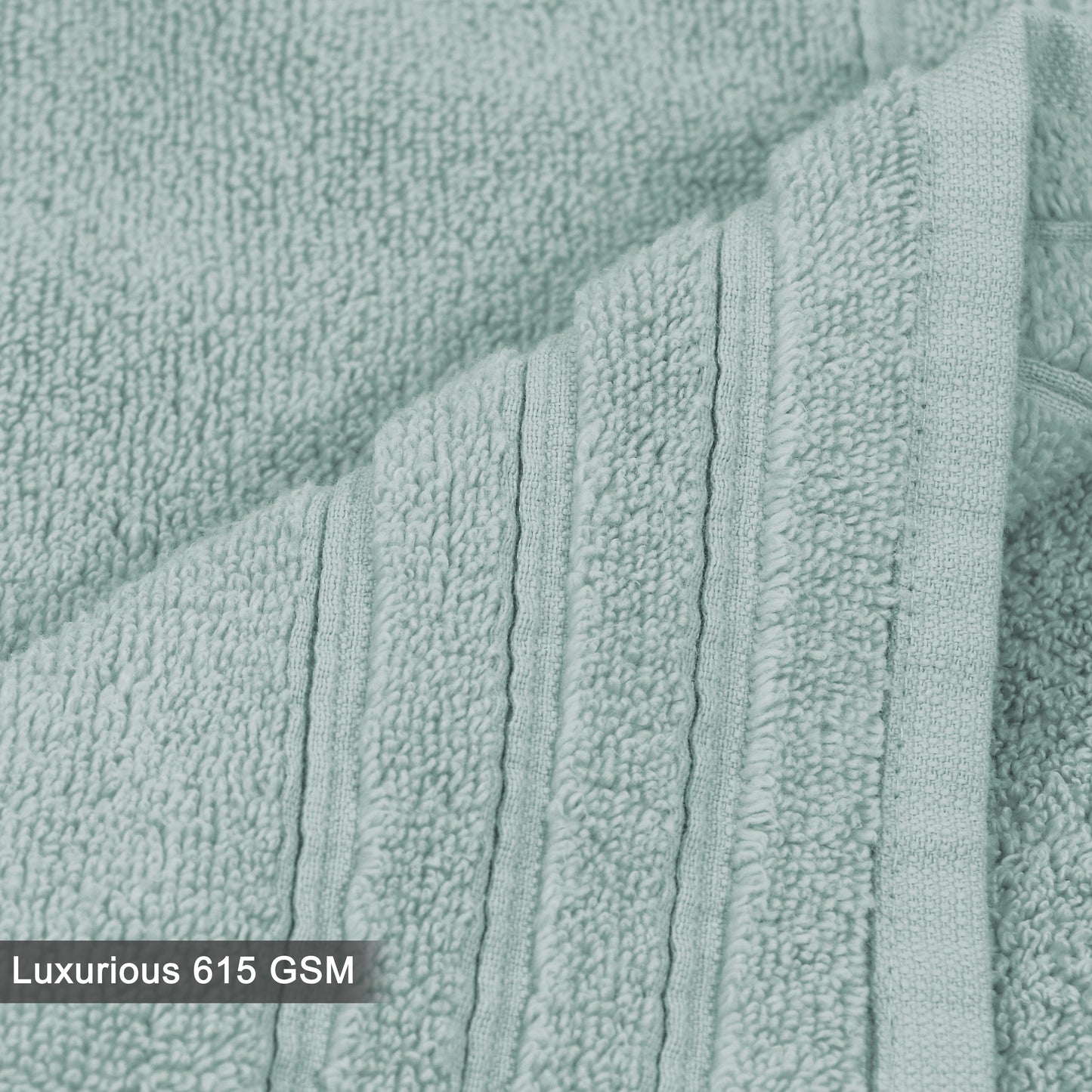 Plush Super Zero Twist 2 piece Washcloth Set - 13 x 13 inches 100% Pure Cotton 615 GSM Absorbent Quick Dry Everyday Luxury Hotel Spa Gym Travel Bath towel