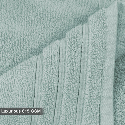 Plush Super Zero Twist 2 piece Washcloth Set - 13 x 13 inches 100% Pure Cotton 615 GSM Absorbent Quick Dry Everyday Luxury Hotel Spa Gym Travel Bath towel