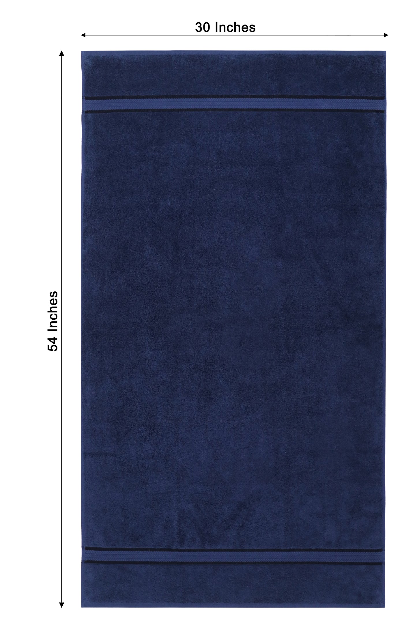 Extra Large Ultra Soft Bath Towel – 30x54 Inches 580 GSM – 100% Ringspun Cotton, Plush & Absorbent – Oversized with Elegant Rayon Trim – Everyday Luxury