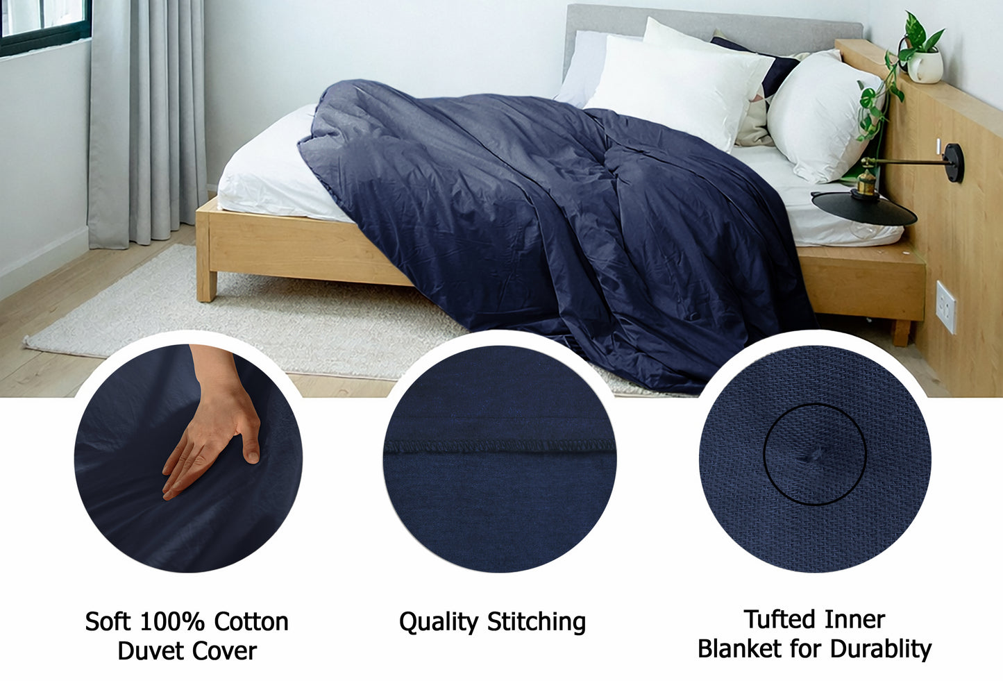 Heavyweight Thermal Weighted Blanket – 10 lbs, 100% Cotton, 5-Layer All-Season Breathable Throw, Bonus Free Removal Cover- 40” x 60”
