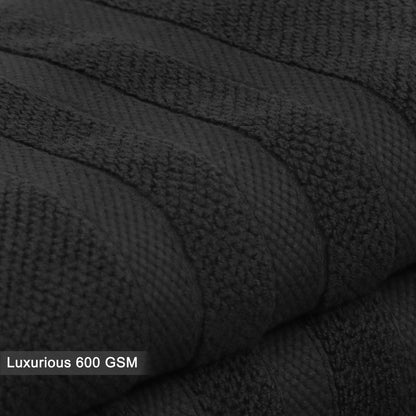Large Luxury Rice Weave 2 piece Bath Towel Set – 30 x 52 inches 100% Pure Cotton – Textured Premium Soft Absorbent - 600 GSM Spa, Hotel, Guest Towel
