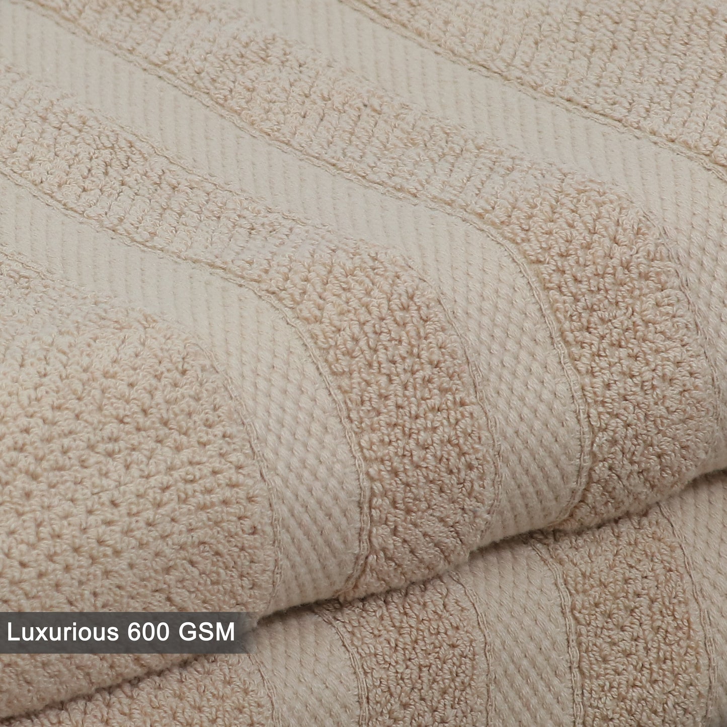 Large Luxury Rice Weave 2 piece Bath Towel Set – 30 x 52 inches 100% Pure Cotton – Textured Premium Soft Absorbent - 600 GSM Spa, Hotel, Guest Towel