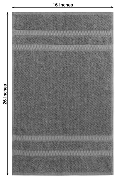 Luxury Rice Weave 4 piece Hand Towel Set – 16 x 26 inches 100% Pure Cotton – Textured Premium Soft Absorbent - 600 GSM Spa, Hotel, Guest Towel