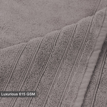 Plush Super Zero Twist 2 piece Bath Towel Set - 30 x 54 inches 100% Pure Cotton 615 GSM Absorbent Quick Dry Everyday Luxury Hotel Spa Travel Bath towel