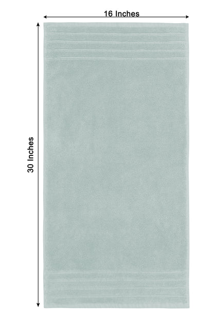 Plush Super Zero Twist 2 piece Hand Towel Set - 16 x 30 inches 100% Pure Cotton 615 GSM Absorbent Quick Dry Everyday Luxury Hotel Spa Gym Travel Bath towel