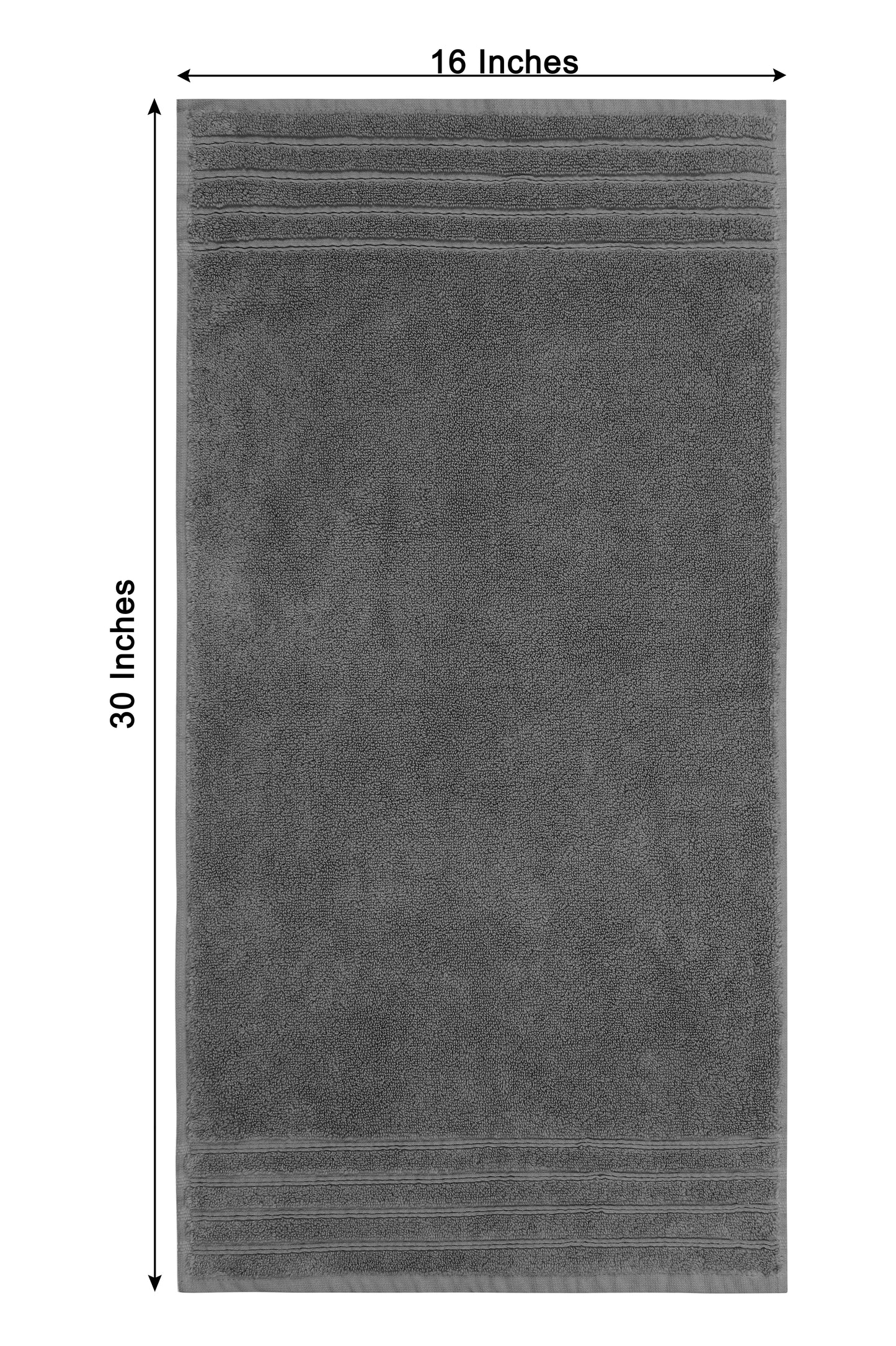 Plush Super Zero Twist 2 piece Hand Towel Set - 16 x 30 inches 100% Pure Cotton 615 GSM Absorbent Quick Dry Everyday Luxury Hotel Spa Gym Travel Bath towel
