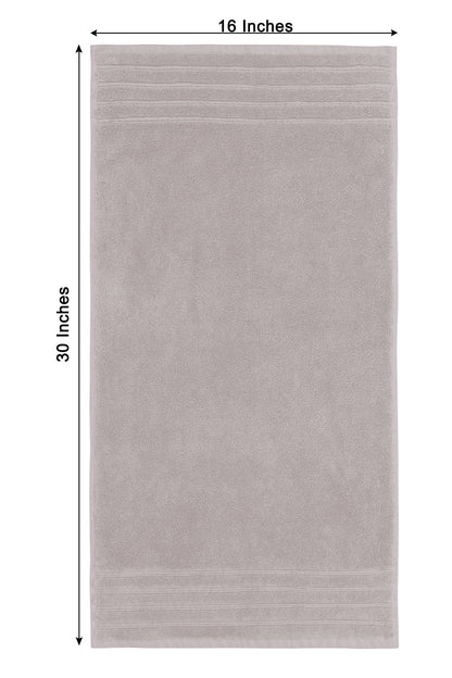 Plush Super Zero Twist 2 piece Hand Towel Set - 16 x 30 inches 100% Pure Cotton 615 GSM Absorbent Quick Dry Everyday Luxury Hotel Spa Gym Travel Bath towel