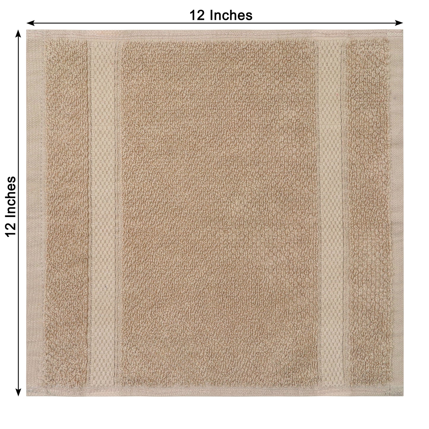 Luxury Rice Weave 4 piece Washcloth Set – 12 x 12 inches 100% Pure Cotton – Textured Premium Soft Absorbent - 600 GSM Spa, Hotel, Guest Towel