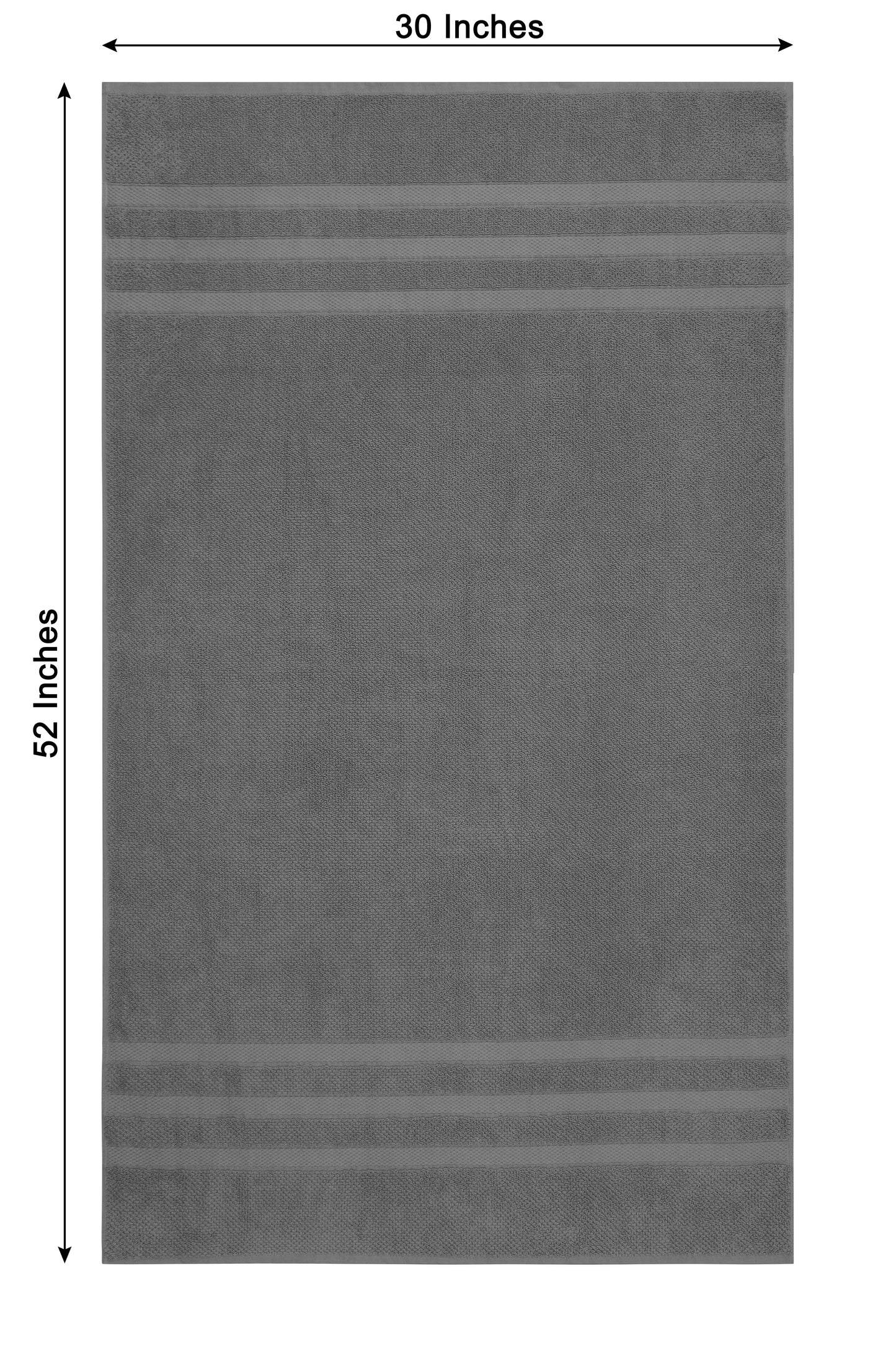 Large Luxury Rice Weave 2 piece Bath Towel Set – 30 x 52 inches 100% Pure Cotton – Textured Premium Soft Absorbent - 600 GSM Spa, Hotel, Guest Towel