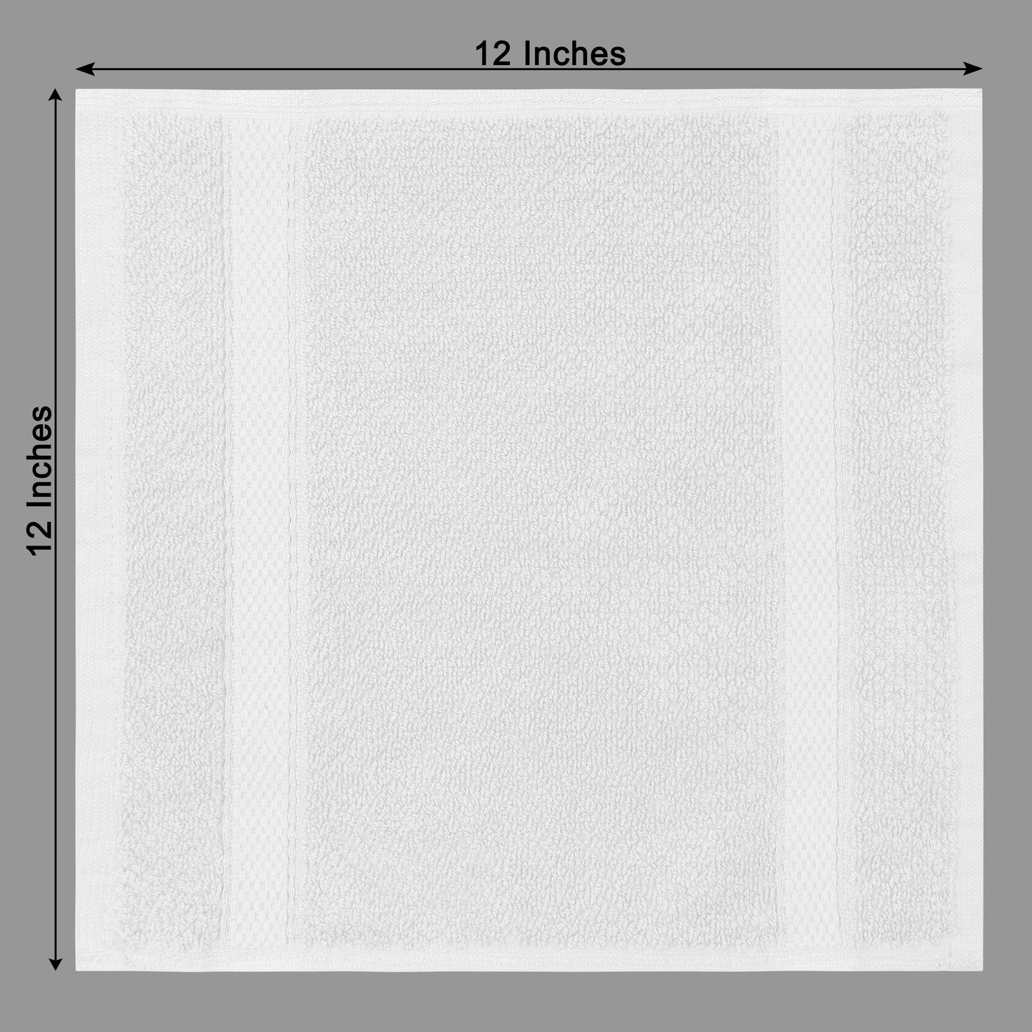 Luxury Rice Weave 4 piece Washcloth Set – 12 x 12 inches 100% Pure Cotton – Textured Premium Soft Absorbent - 600 GSM Spa, Hotel, Guest Towel