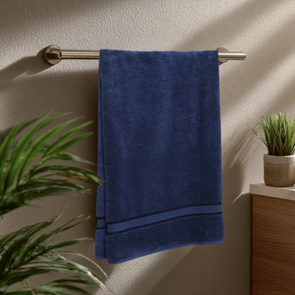 Extra Large Ultra Soft Bath Towel – 30x54 Inches 580 GSM – 100% Ringspun Cotton, Plush & Absorbent – Oversized with Elegant Rayon Trim – Everyday Luxury