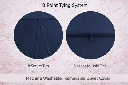 Heavyweight Thermal Weighted Blanket – 10 lbs, 100% Cotton, 5-Layer All-Season Breathable Throw, Bonus Free Removal Cover- 40” x 60”