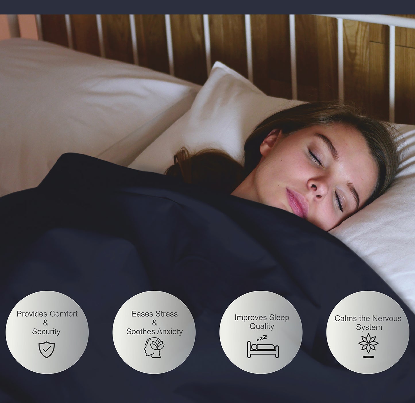 Heavyweight Thermal Weighted Blanket – 10 lbs, 100% Cotton, 5-Layer All-Season Breathable Throw, Bonus Free Removal Cover- 40” x 60”