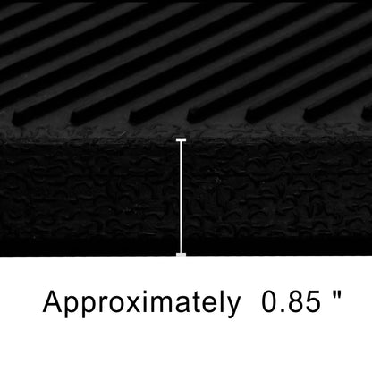 Durable Oversized Rubber Utility Tray – 16" x 32 "| All-Weather, Indoor/Outdoor, Multi-Purpose Mat – Black