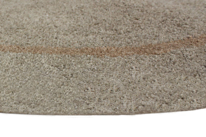 Modern Crescent-Shaped Wool Texture Area Rug – Accent for Indoor Entryway or Living Space -22” x 44”