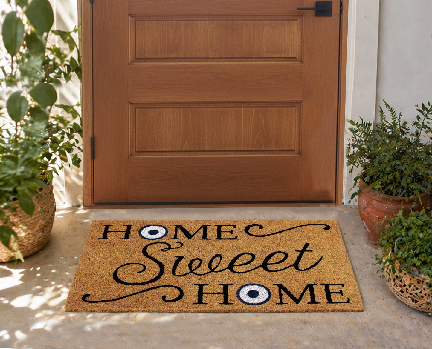 Natural Coir Doormat – Non-Slip, Low-Profile, Durable for Patio, Entryway, 17" x 30"