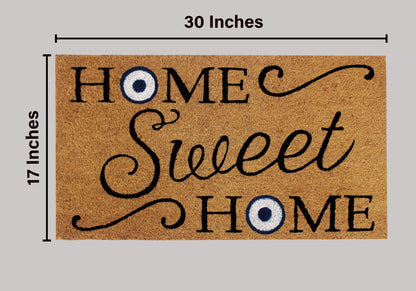 Natural Coir Doormat – Non-Slip, Low-Profile, Durable for Patio, Entryway, 17" x 30"