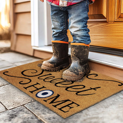 Natural Coir Doormat – Non-Slip, Low-Profile, Durable for Patio, Entryway, 17" x 30"