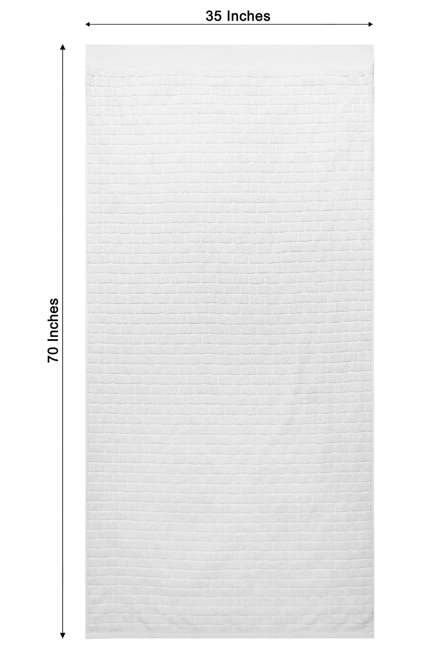 Oversized Waterworks Tile Jacquard 100% Combed Pure Cotton Woven Terry Bath Sheet 35x70 inches Absorbent Everyday Luxury Hotel Spa Guest Bath towel