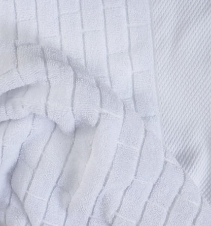 Oversized Waterworks Tile Jacquard 100% Combed Pure Cotton Woven Terry Bath Sheet 35x70 inches Absorbent Everyday Luxury Hotel Spa Guest Bath towel