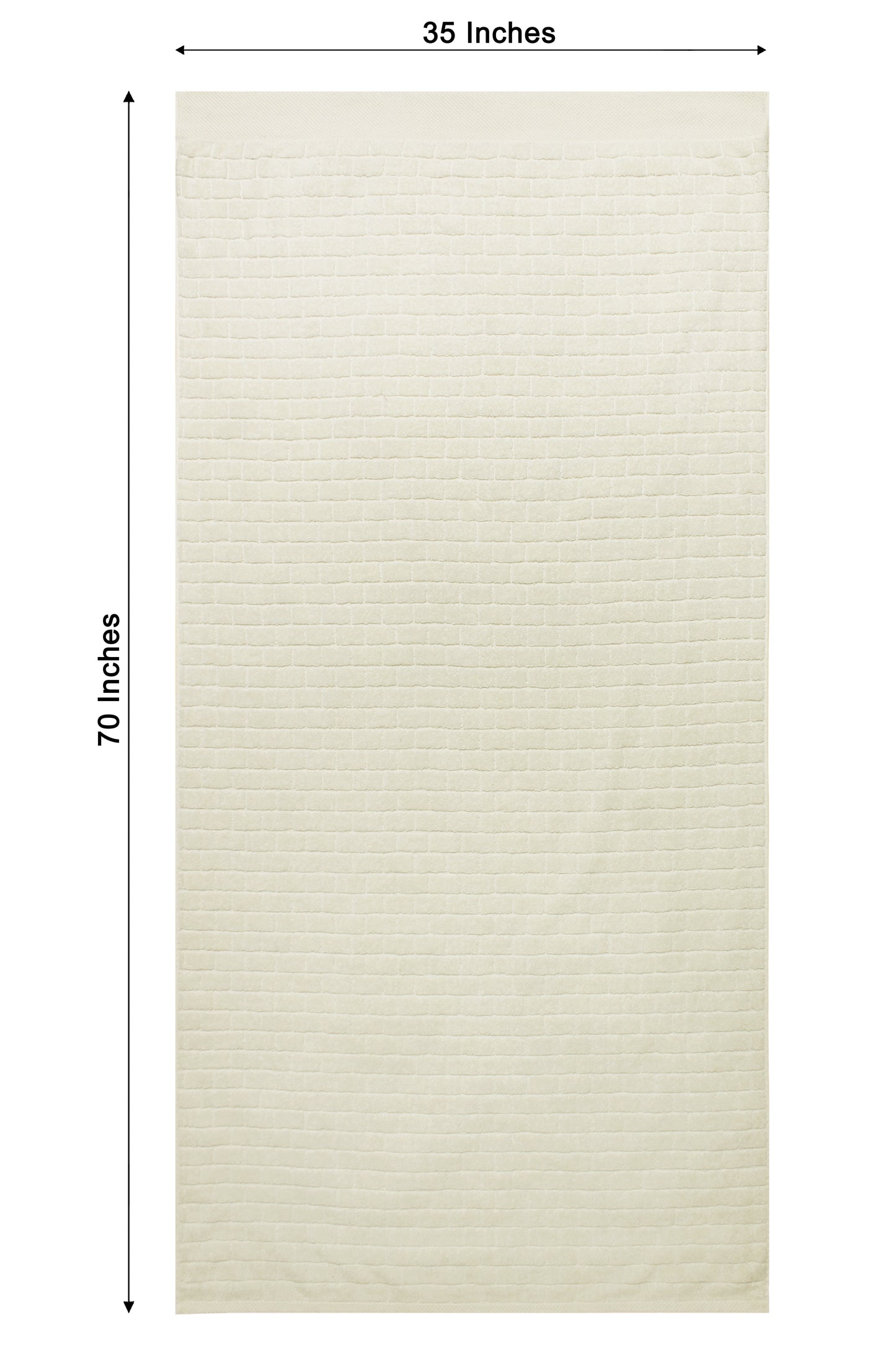 Oversized Waterworks Tile Jacquard 100% Combed Pure Cotton Woven Terry Bath Sheet 35x70 inches Absorbent Everyday Luxury Hotel Spa Guest Bath towel