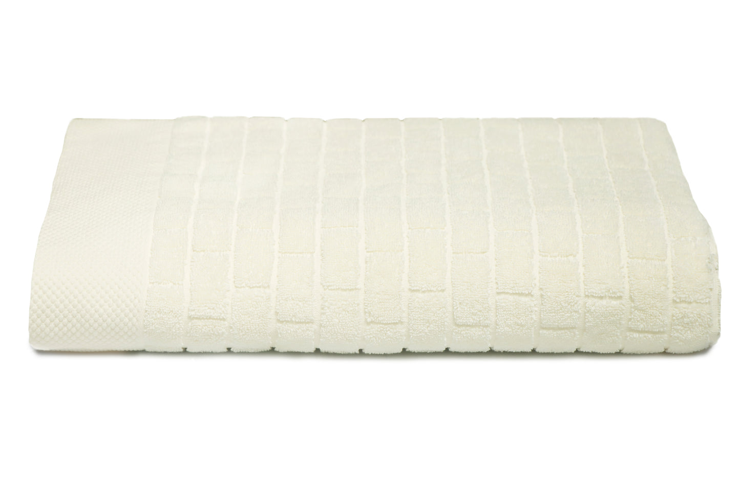 Oversized Waterworks Tile Jacquard 100% Combed Pure Cotton Woven Terry Bath Sheet 35x70 inches Absorbent Everyday Luxury Hotel Spa Guest Bath towel