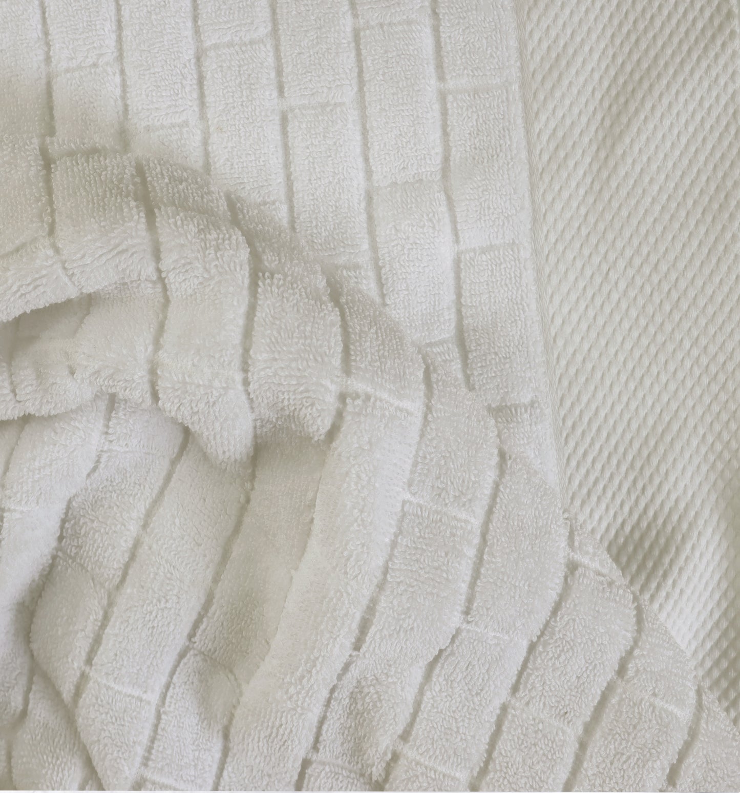 Oversized Waterworks Tile Jacquard 100% Combed Pure Cotton Woven Terry Bath Sheet 35x70 inches Absorbent Everyday Luxury Hotel Spa Guest Bath towel