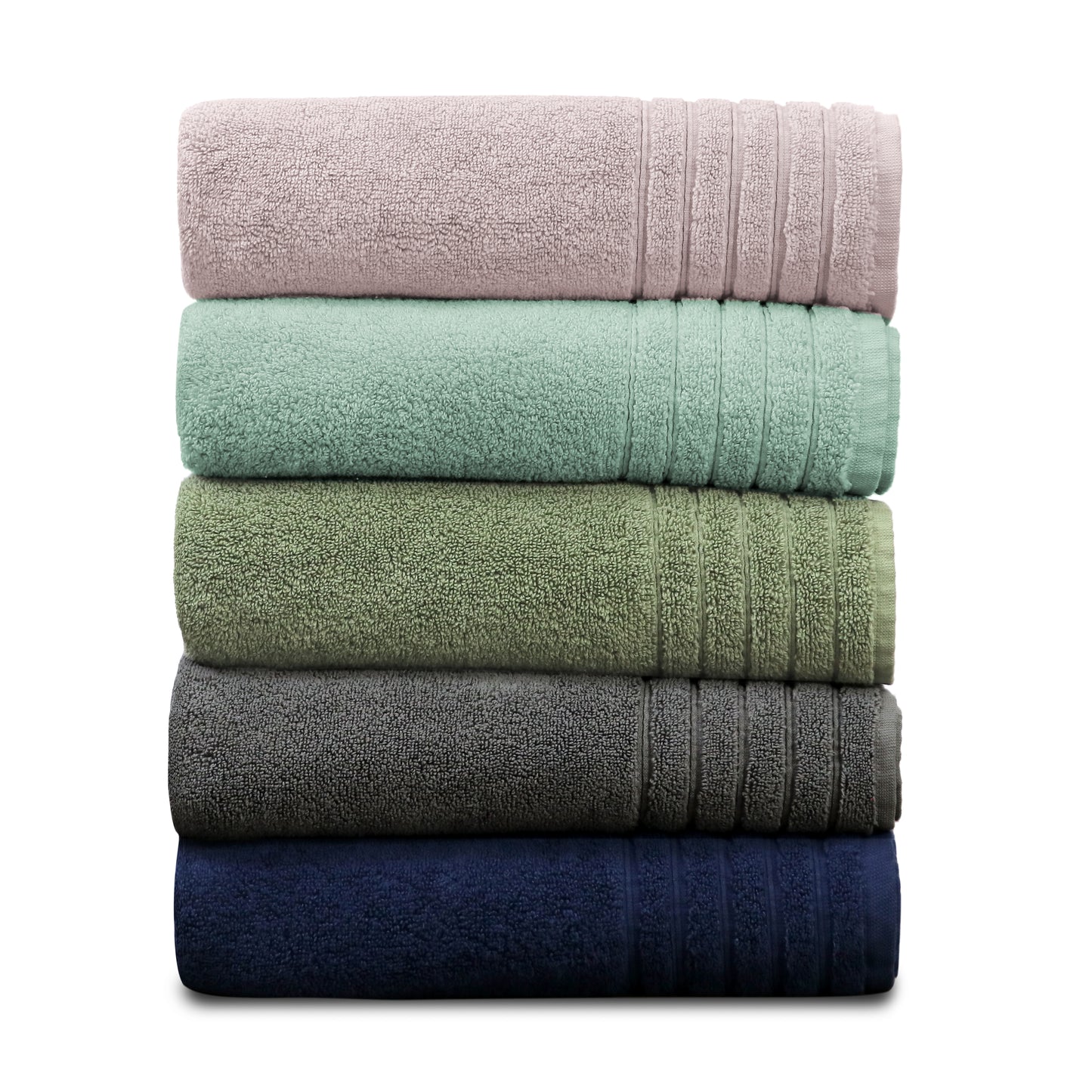 Plush Super Zero Twist 2 piece Bath Towel Set - 30 x 54 inches 100% Pure Cotton 615 GSM Absorbent Quick Dry Everyday Luxury Hotel Spa Travel Bath towel