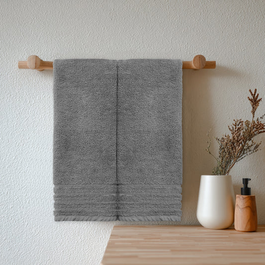 Plush Super Zero Twist 2 piece Hand Towel Set - 16 x 30 inches 100% Pure Cotton 615 GSM Absorbent Quick Dry Everyday Luxury Hotel Spa Gym Travel Bath towel