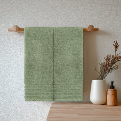 Plush Super Zero Twist 2 piece Hand Towel Set - 16 x 30 inches 100% Pure Cotton 615 GSM Absorbent Quick Dry Everyday Luxury Hotel Spa Gym Travel Bath towel