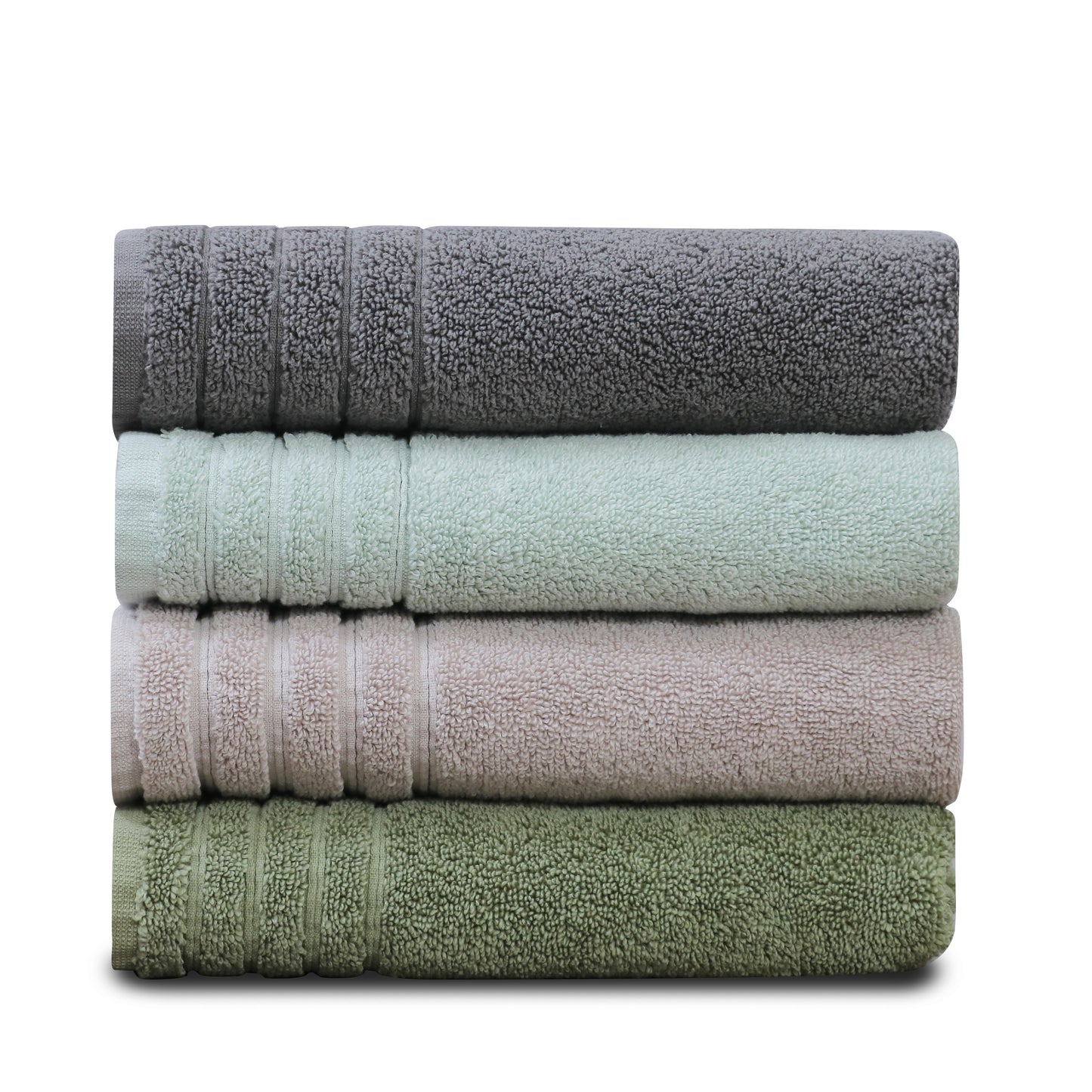 Plush Super Zero Twist 2 piece Hand Towel Set - 16 x 30 inches 100% Pure Cotton 615 GSM Absorbent Quick Dry Everyday Luxury Hotel Spa Gym Travel Bath towel