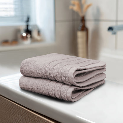 Plush Super Zero Twist 2 piece Washcloth Set - 13 x 13 inches 100% Pure Cotton 615 GSM Absorbent Quick Dry Everyday Luxury Hotel Spa Gym Travel Bath towel
